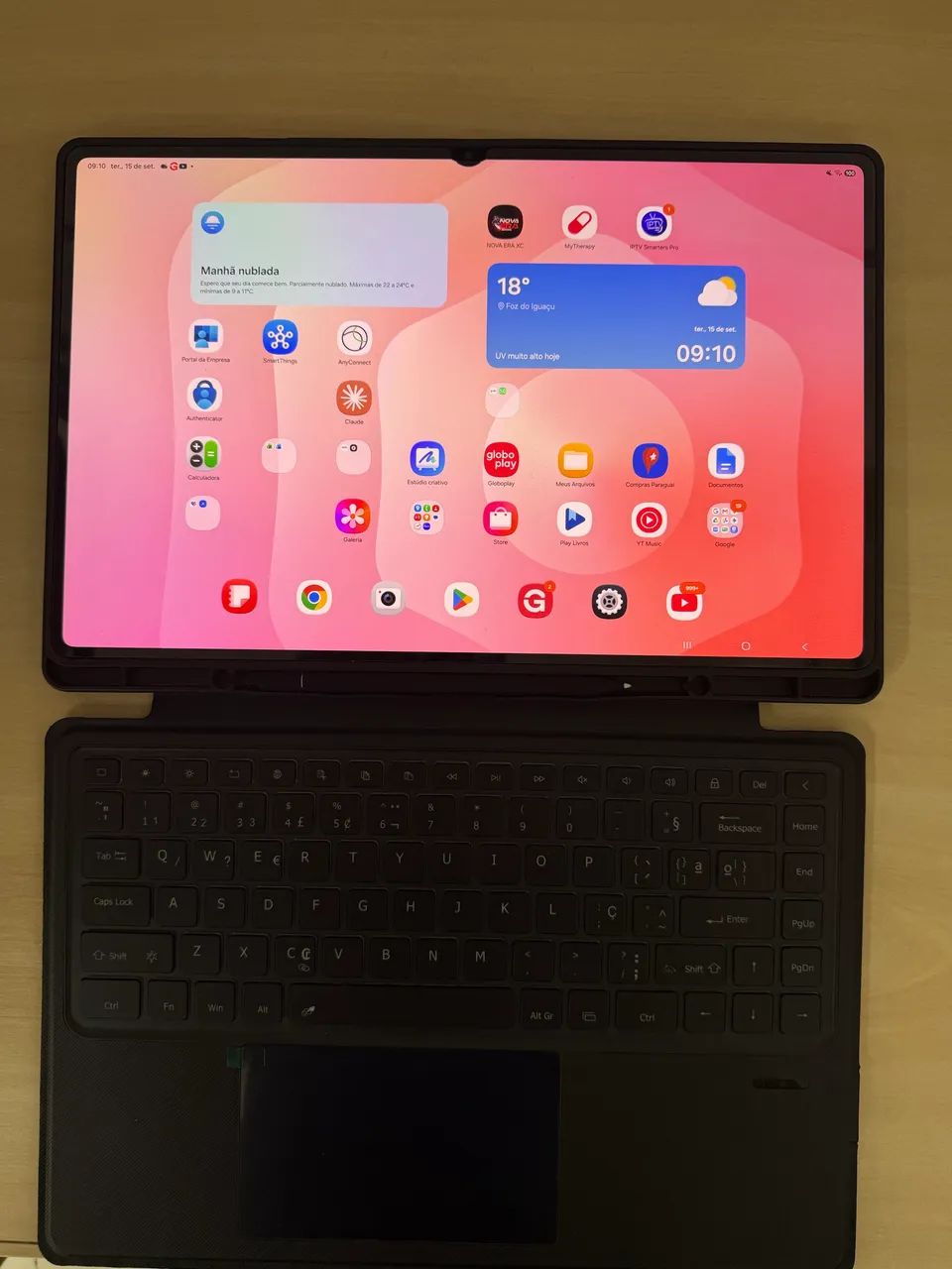 Tablet Samsung S11 ultra caneta e capa teclado BR - Foto 3