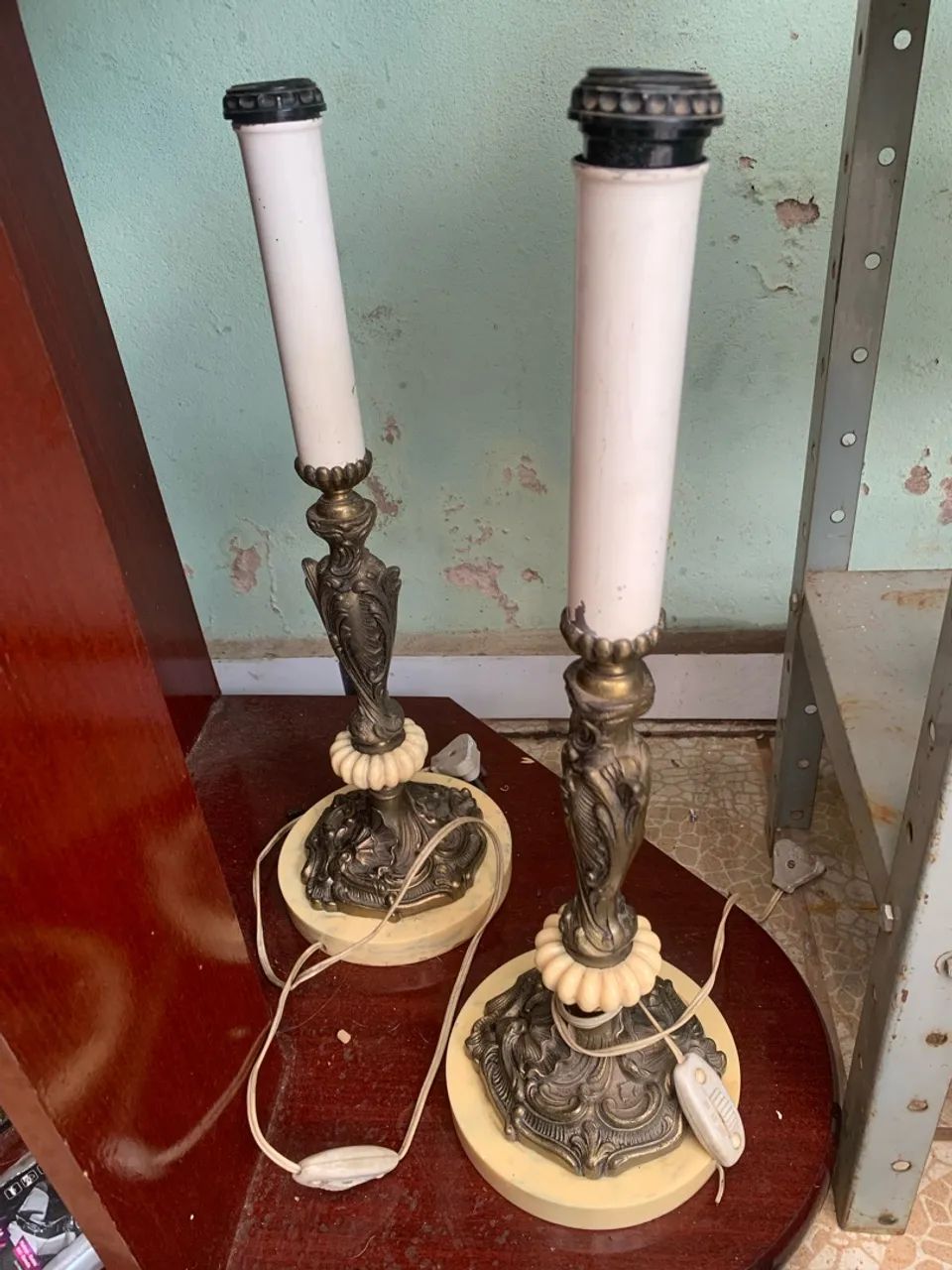 Abajures antigos 