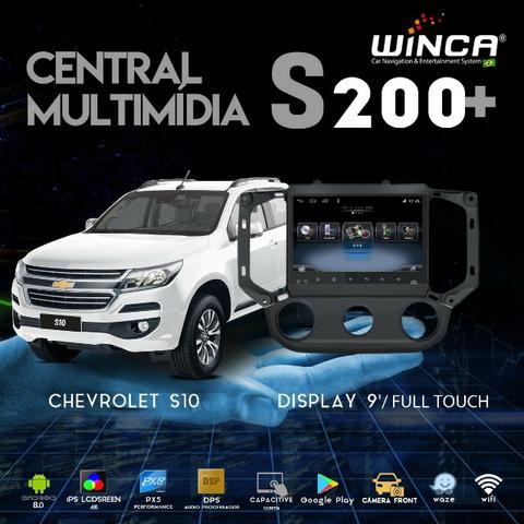 Central Multimídia Winca S200+ GM S10 Tela 9' Full Touch