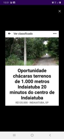 Chácara em Indaiatuba apenas 135 mil