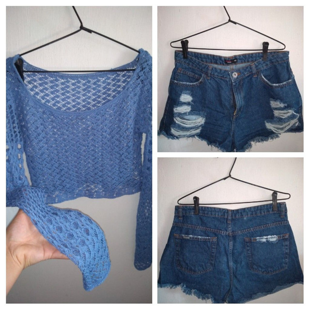 short jeans e cropped