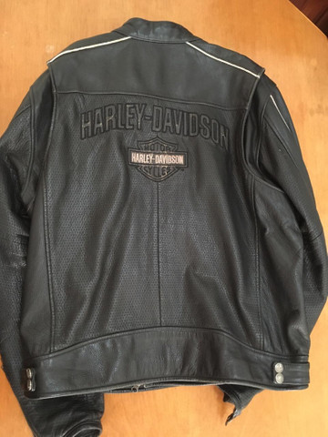 jaqueta de couro harley davidson original