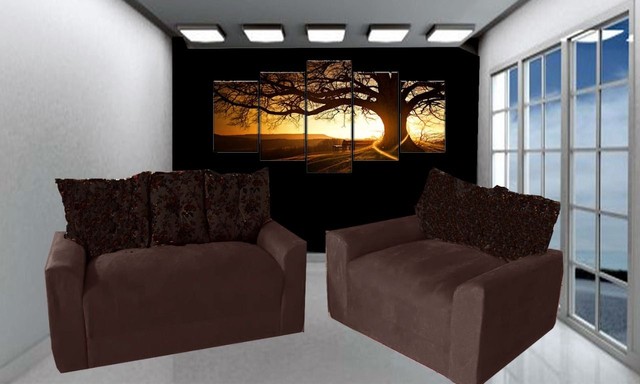 Sala sofá conjunto 2x3 lugares - Foto 2