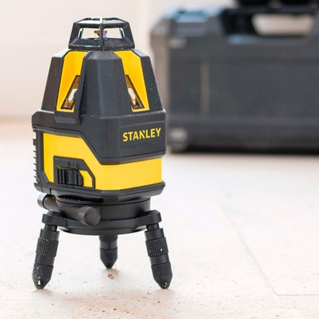Nível a Laser Multilinhas Vermelha 360° Graus 10M com Kit Stanley STHT77521-LA - Foto 6