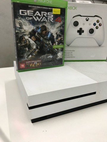 Xbox one s com garantia / acompanha jogo brinde a sua escolha 