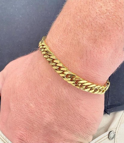 CORRENTES E PULSEIRAS EM AÇO INOXIDÁVEL FOLHEADAS A NÍQUEL  - Foto 6