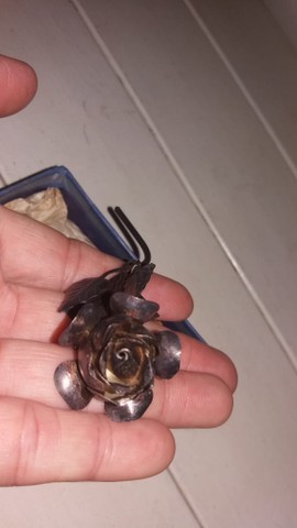 Rosa souvenir espessurado em prata hotel Terraço Italia - Foto 4