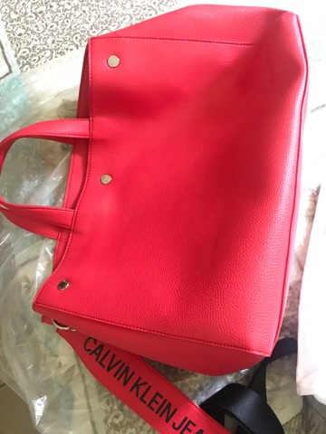 calvin klein plastic bolsa