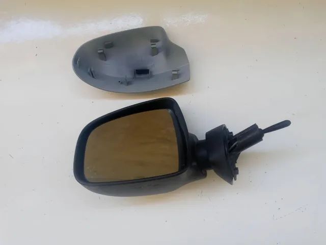Retrovisor Manual Esquerdo Duster Logan Sandero Com Capa