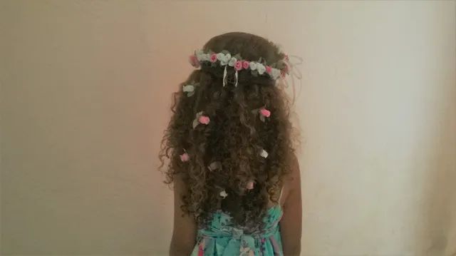 Flores Arranjo Cabelo Várias Cores Pontos de Luz - Foto 2