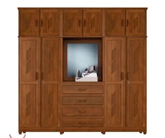 GUARDA ROUPA NOVO ALTO PADRÃO DE MADEIRA 