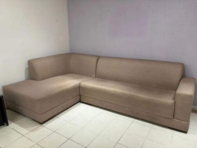 [BLACK 25%] Sofá em L 6 lugares