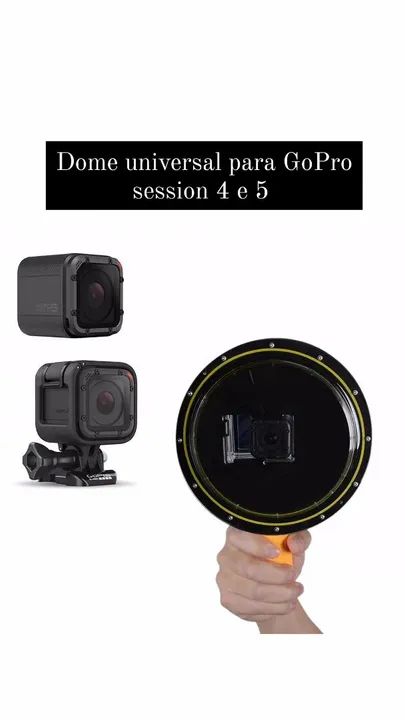 Dome universal para GoPro Hero session 4 e 5, Hero 3 e 4