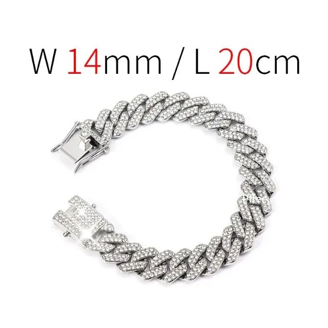 Pulseira Ice Prong Prata Cravejada - Foto 3