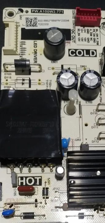 Placa Fonte TV TCL 50P635<br><br> Pw.A100w2.771