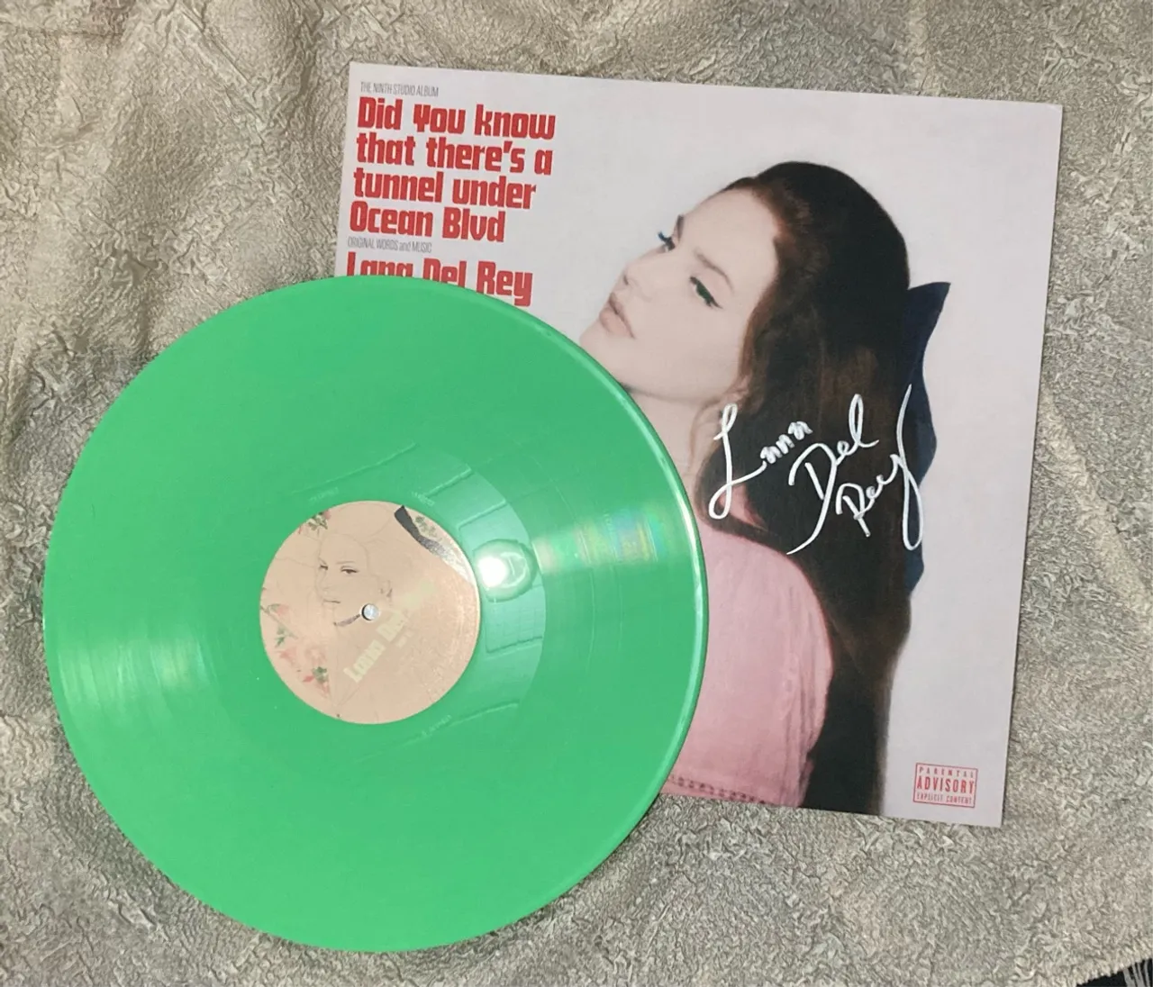 Vinil Autografado - Lana Del Rey - Did You Know That There's A Tunnel Under Ocean Blvd