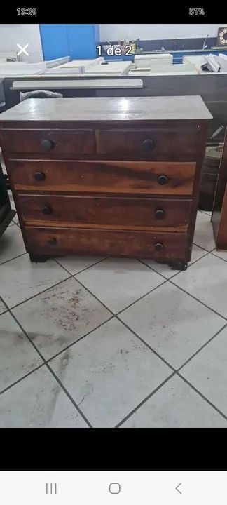 Gaveteiro de Madeira em Ótimo Estado - Foto 2