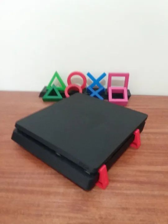 Suporte Horizontal Ps4 Slim Playstation 4 Pezinhos - Foto 4