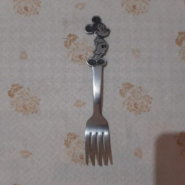 Garfo Mickey Bonny Walt Disney Inox Antigo Raridade Usado