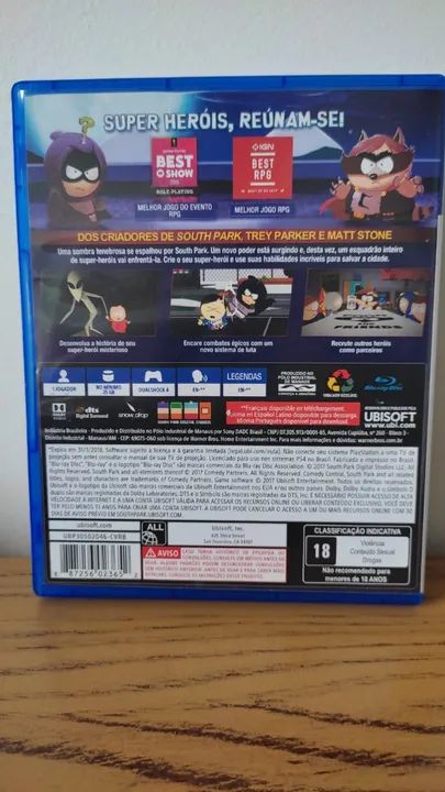 Jogo Ps4 South Park A Fenda Que Abunda Força - Foto 2