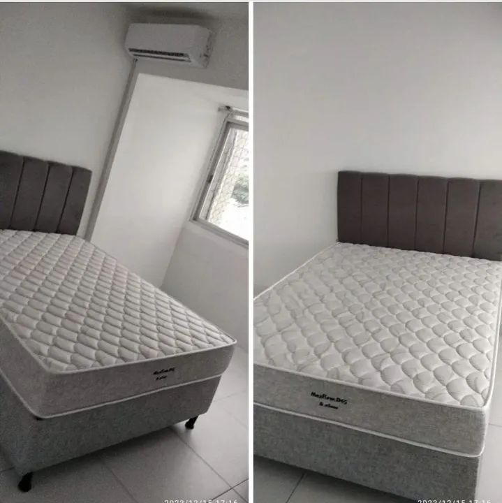 Conjunto box casal bon sono D.65 max firme ortopédico 100%espuma 