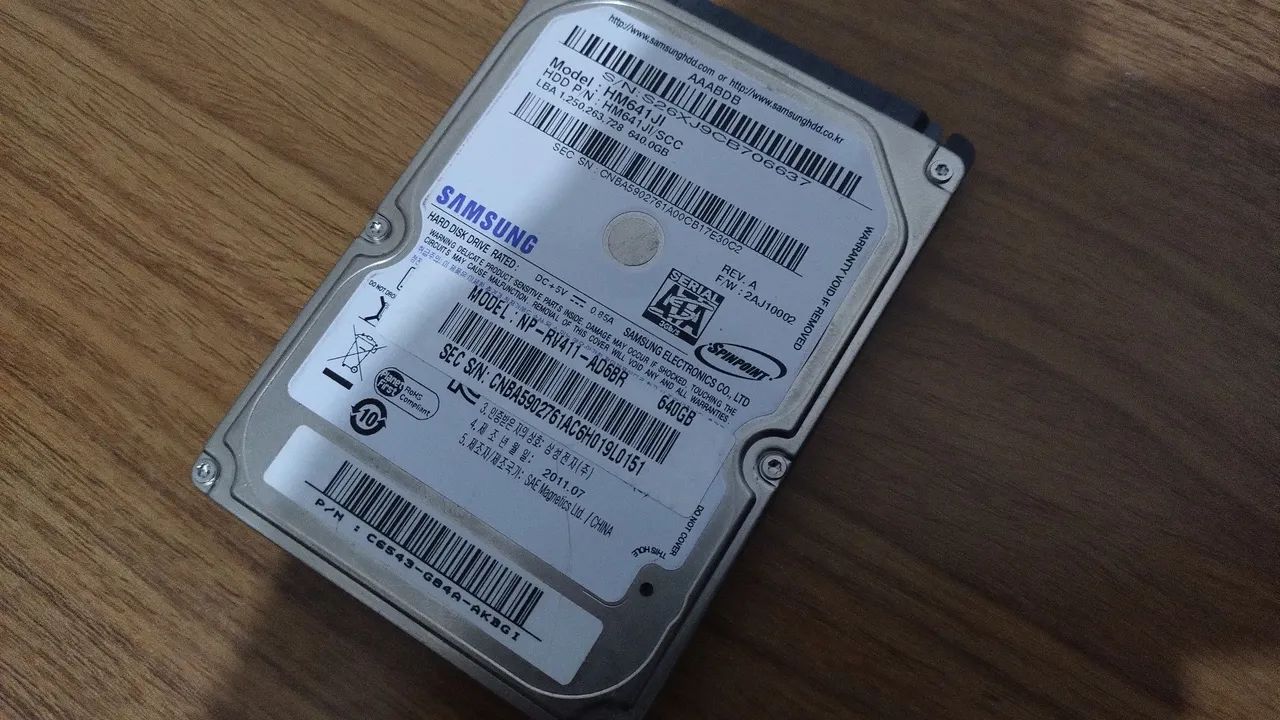 Hd 640 da Samsung c windows 10 ( bem conservado ) - Foto 2