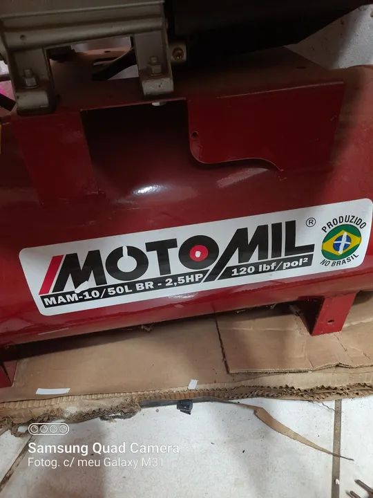 Compressor de ar Moto-Mil 10/50L 2,5hp - Foto 2