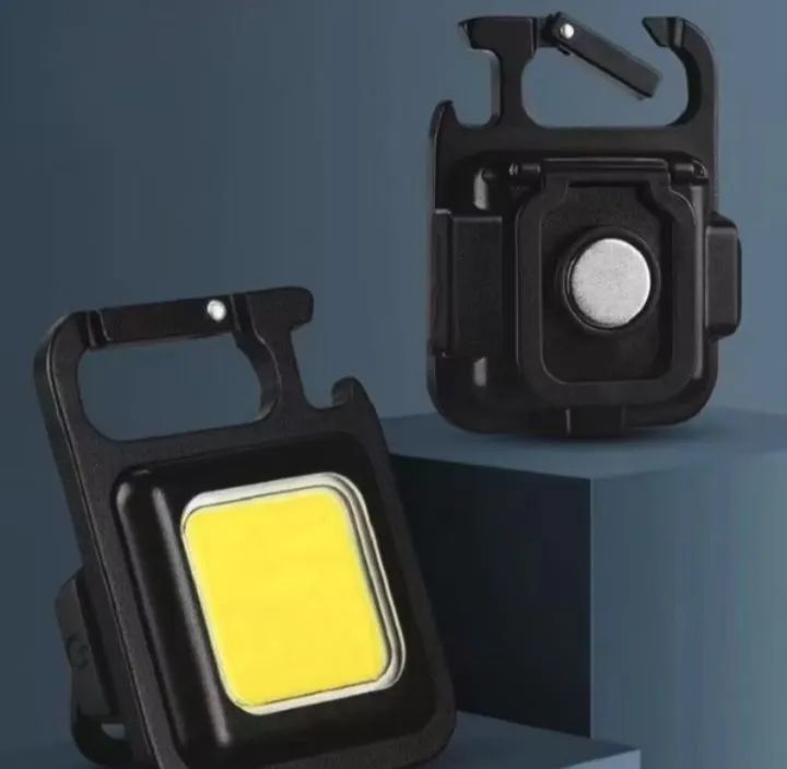 Luminária LED portátil com imã e gancho multifuncional 