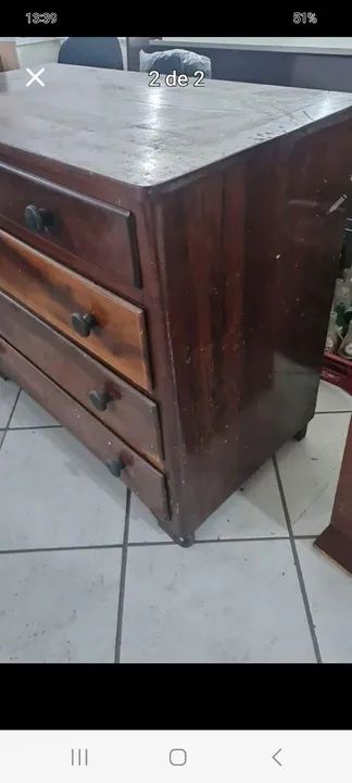 Gaveteiro de Madeira em Ótimo Estado