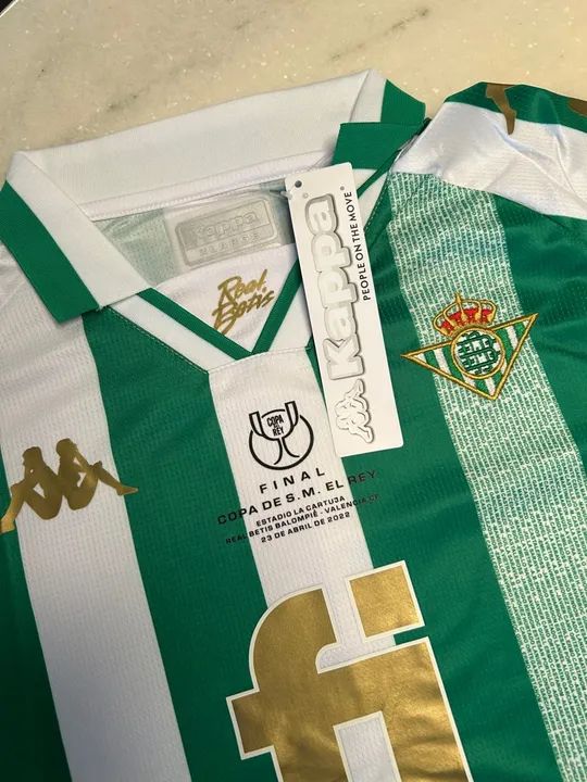 Camisa Real Bétis 2022 - Edição especial final da copa do rei - Foto 3