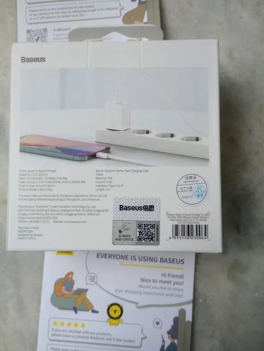 Carregador De IPhone 20w Turbo Branco - Foto 3