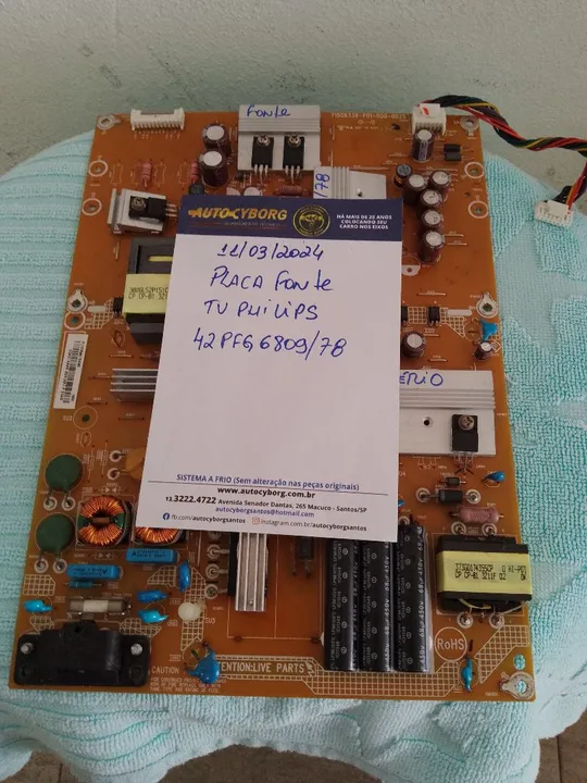 Placa fonte tv Philips