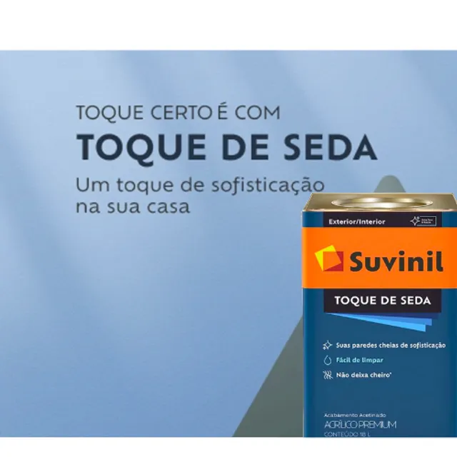 Tinta Suvinil Toque de Seda LATA cores claras