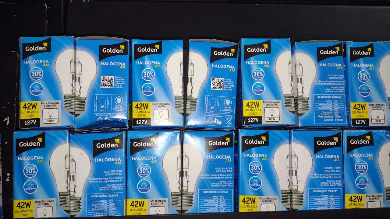 Lâmpada halógena por apenas R$4,99