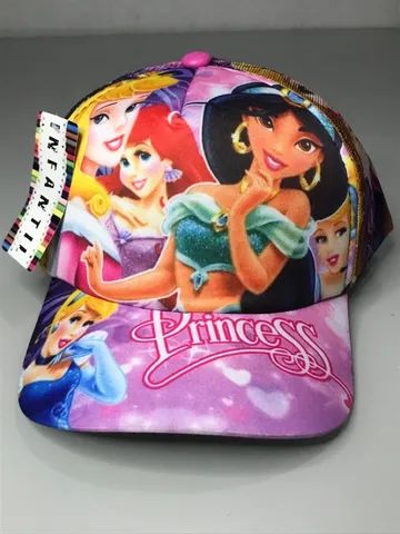 Boné princess feminino infantil 