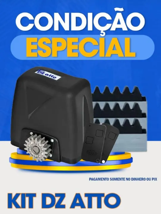 Kit Motor de Portão Automático DZ Atto - Promoção!