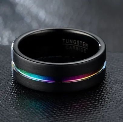 anel de carboneto de tungstênio - Foto 2