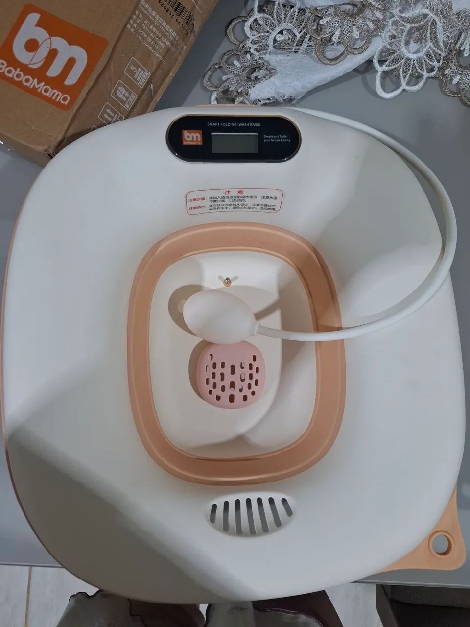 Bacia para banho de assento em silicone com termostado - Foto 3