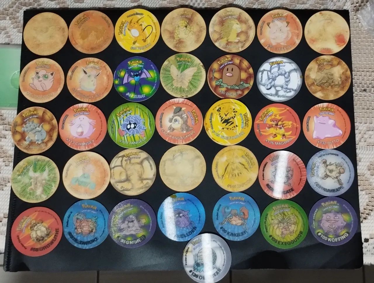  Tazos Pokémon anos 2000