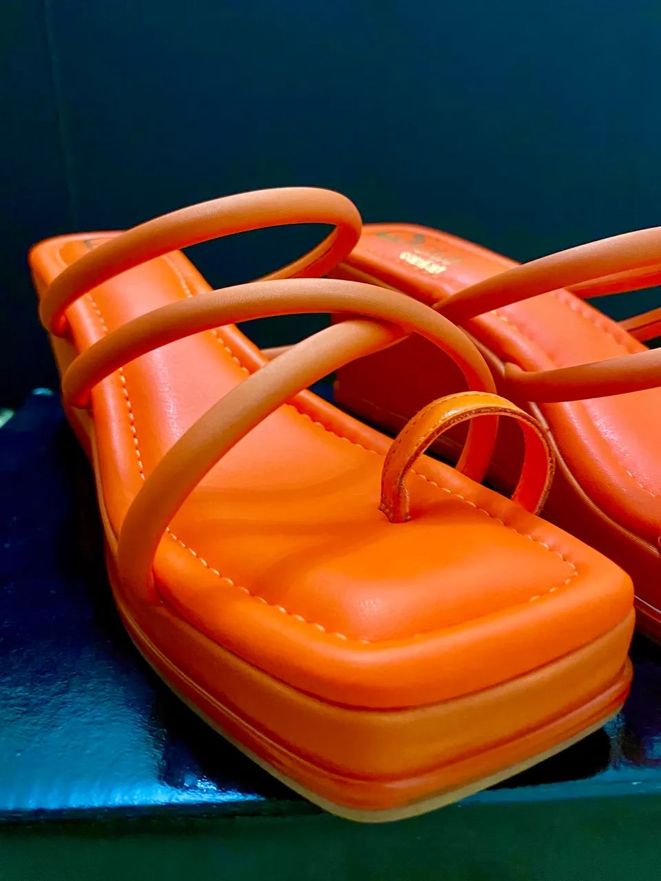 Sandália Carmen Steffens Laranja NOVA - Foto 5