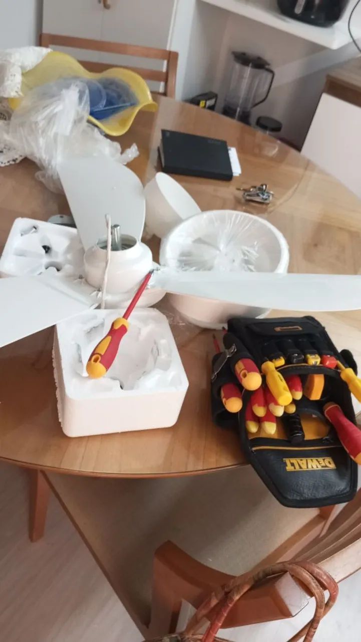 Instalação de ventilador 
