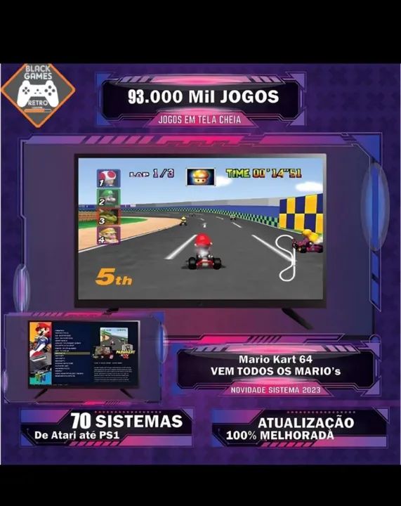 93.000 Mil Jogos - 70 Sistemas - Novidade 2023 - Foto 2