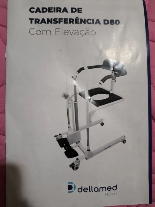 Cadeira de Transferência Multiuso com Elevação Eletrônica até 135 Kg Dellamed - Foto 4