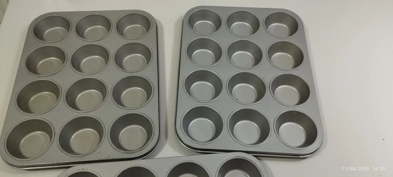 3 Formas  antiaderente para cupcake 