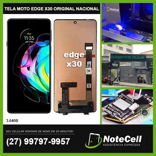 Tela Display P/Moto Edge X30 Original Nacional Oled 3.640A - Instalação Expressa