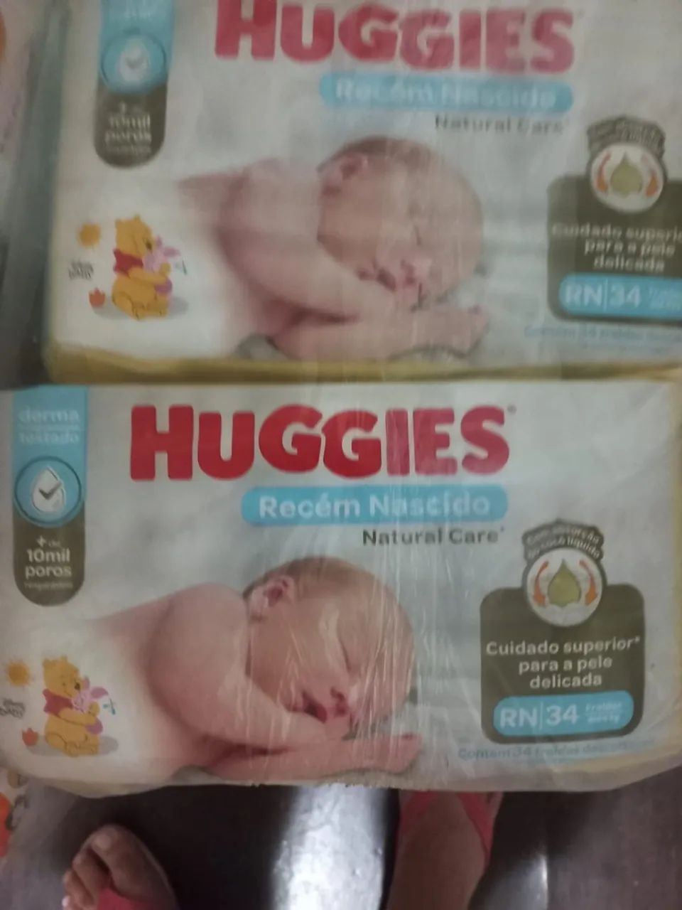 Fraldas Huggies Recém Nascido RN 34 - Pacote com 34 unidades