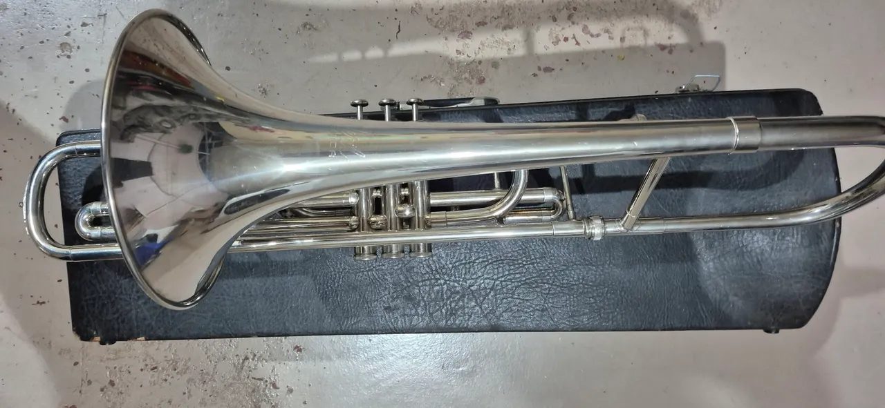 Trombone de pisto weril sênior afinação dó,  com case e bocal