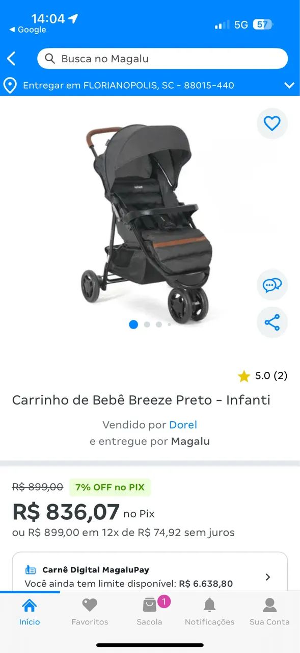Carrinho de bebê - Foto 4