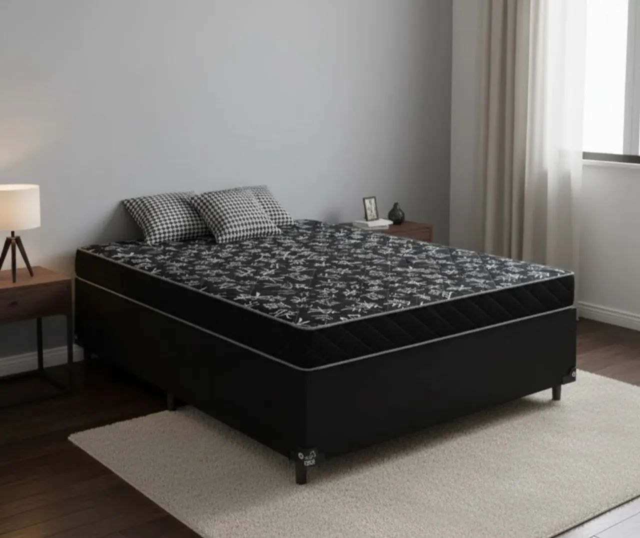 Cama box de casal Conjunto Base com colchão D20 novo  - Foto 2