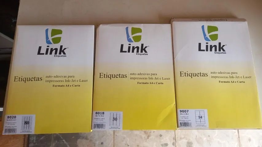 Etiquetas autoadesivas A4 vários modelos 